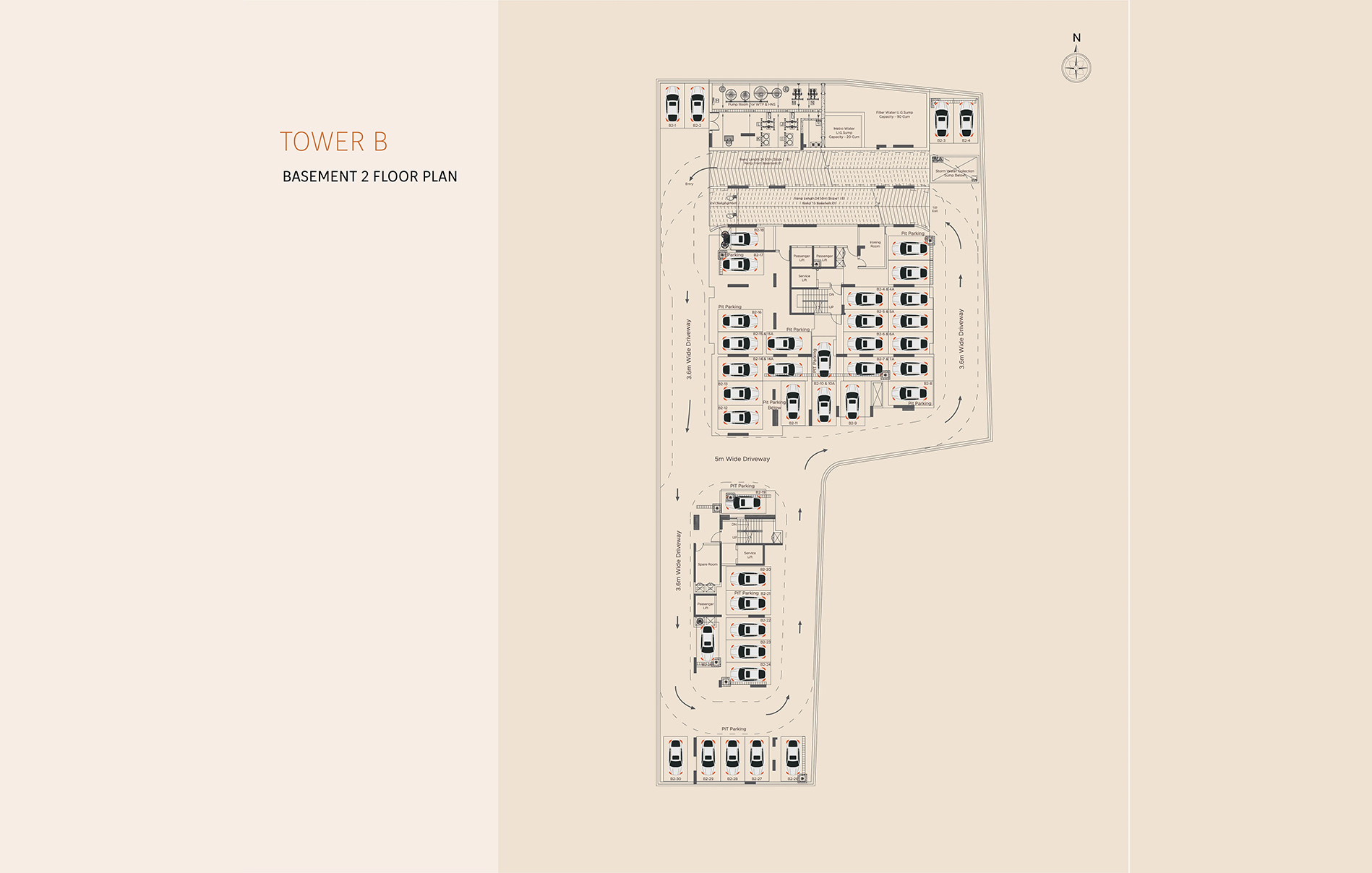 2 BHK Floor Plan